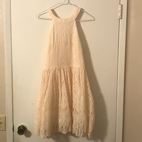 Light peach Lace Dress - Picture 1 of 4